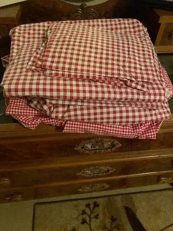 Two children’s beds and dresser.