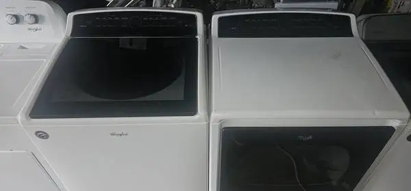 Whirlpool Black And White Cabrio Electric King Canyon Capacity Set