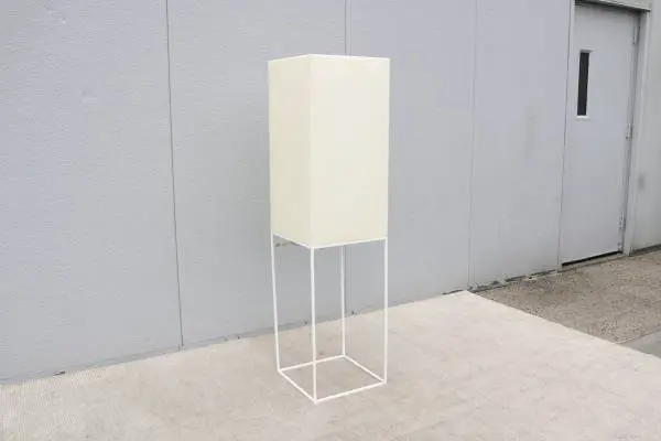 Modern Ramon Esteve for Vondom Vela High Cube White Outdoor Floor Lamp