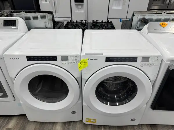 Amana Ftontload High Efficiency Washer & Electric Dryer Set With Excellent Condi