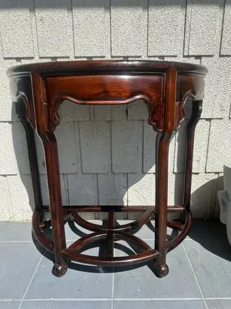 Stunning Antique Chinese Demilune Table