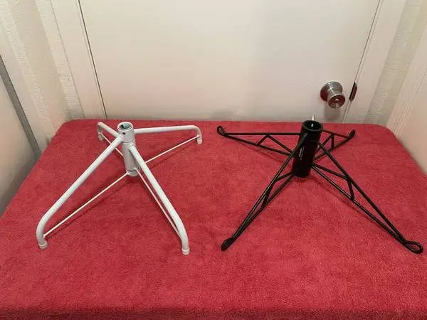 TWO METAL TREE STANDS