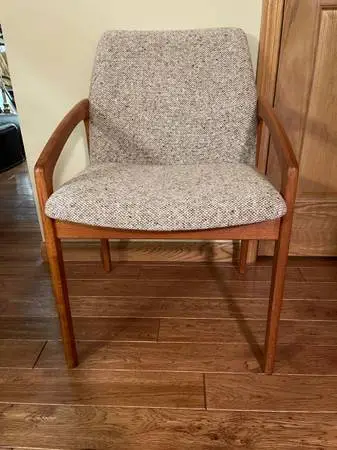 SET OF KORUP STOLEBRIK DANISH MODERN TEAK CHAIRS ( Mint Cond. )