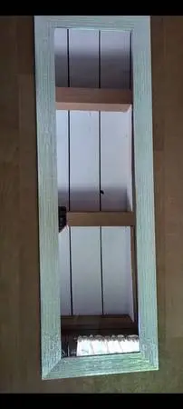 Whitewash Frame Silver Full Length Floor Wall Mirror