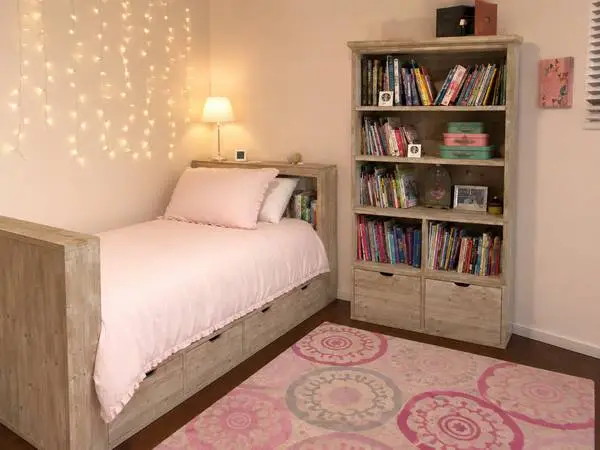 Restoration Hardware Kids Bedroom Set – Bed, Bookcase, Mattress – $135