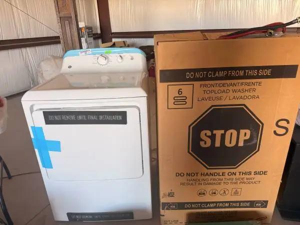 GE washer and dryer