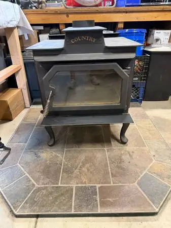 Country Stove - Wood Burning Stove - Made in the USA - USA Real Steel