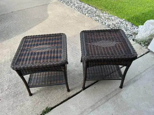 wicker tables