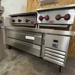 NAKS NK-CB60 60” Refrigerated Chef Base 4 Drawer Equipment Stand R290