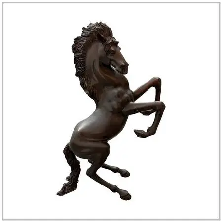 Rearing Horse Bronze Sculpture
