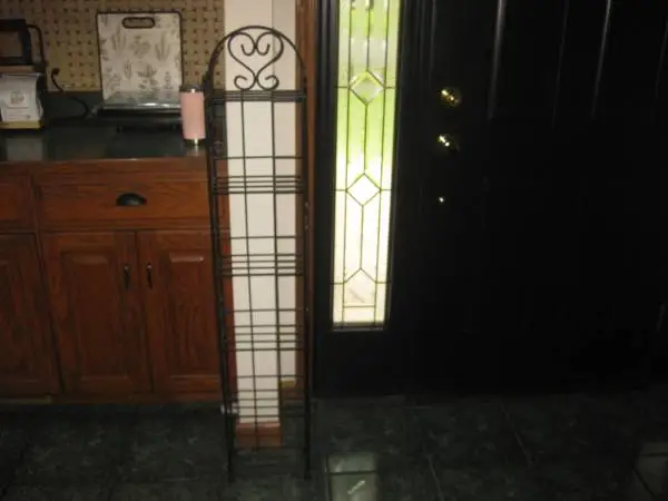 WROUGHT IRON SHELF NICE SHAPE