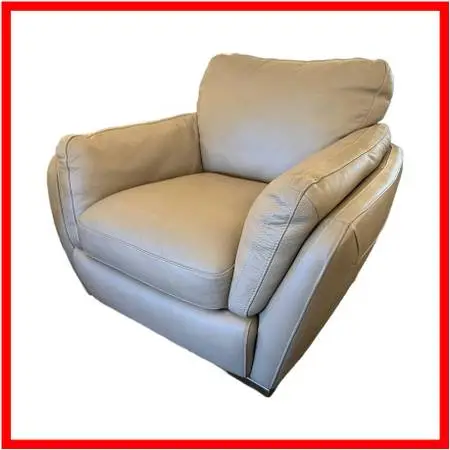 Natuzzi Editions Collection Leather Lounge Chair