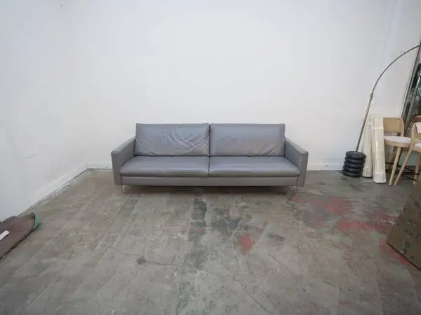 Natuzzi Editions Premura Sofa in Grey Leather $1,199.00 93 W x 34 D