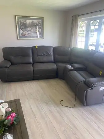 Electric Leather Sectional