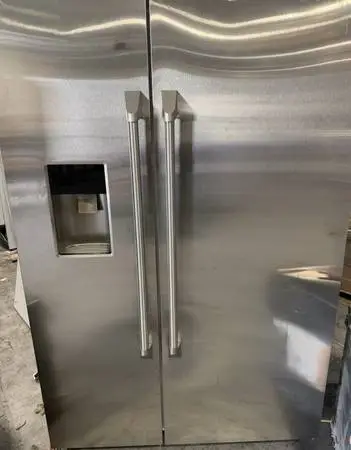 GE Monogram Stainless 48” Fridge & Wolf Gas Range 48” Wide