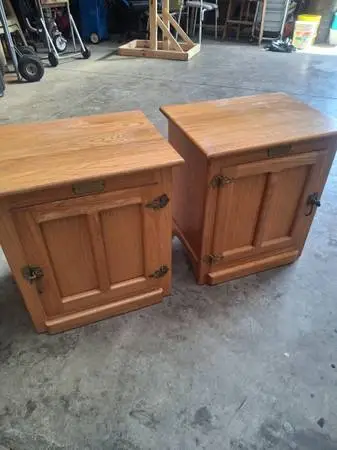 Ice box end tables