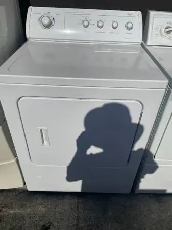 White whirlpool gas dryer