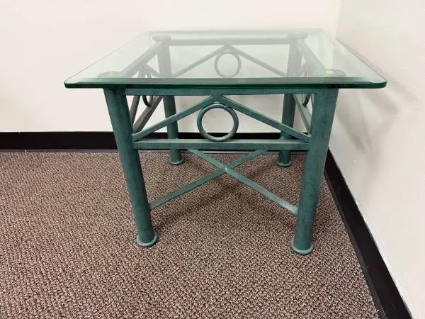wrought iron side or end table