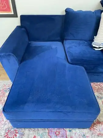 Blue Velvet sectional