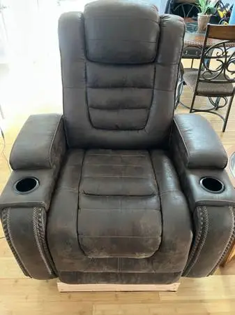 Two power recliner chairs