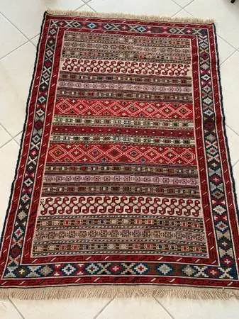 Turkish silk kilim