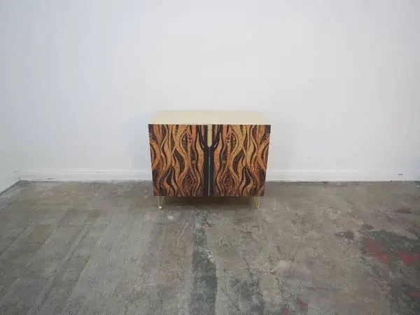 2-Door Wood Cabinet w/ Patterned Face $499.00 36W x 18 D x 30 H