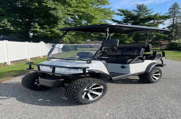 Evolution Forester 4 Plus lifted electric golf cart