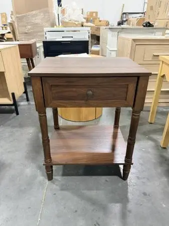 Home Design Rumford Brown 23 One Drawer Nightstand Brand New