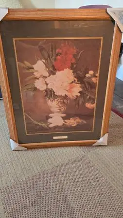 New large framed print painting,