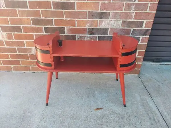 Vintage 1950S Unusual Sewing Table/ Side Table.