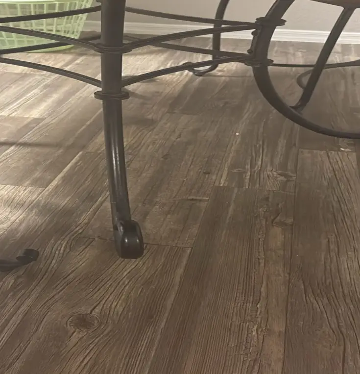 Round Oak Sunburst Dining Table with Wrought Iron Base & Chairs