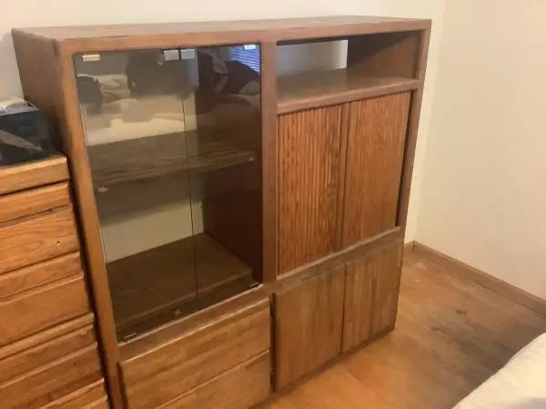 Free oak entertainment center