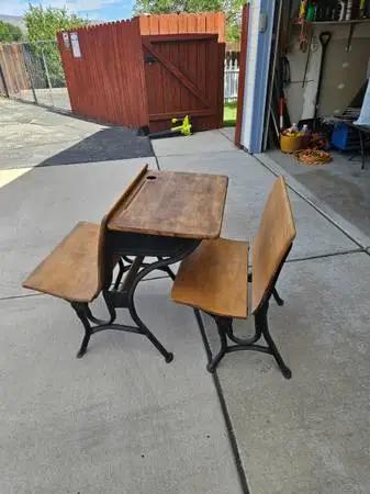 1940s-50s school desk