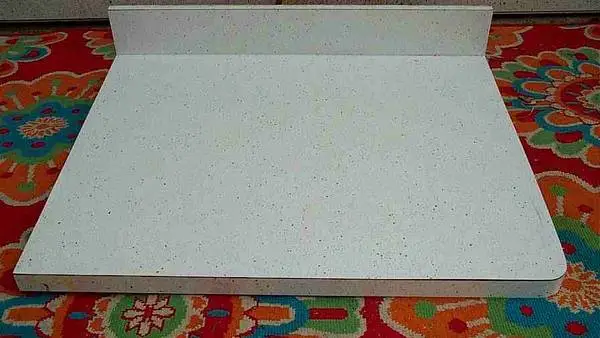 COUNTER TOP Vintage White Gold Speck Formica Cabinet Part Kitchen Desk