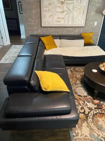Authentic LEATHER Sectional Couch