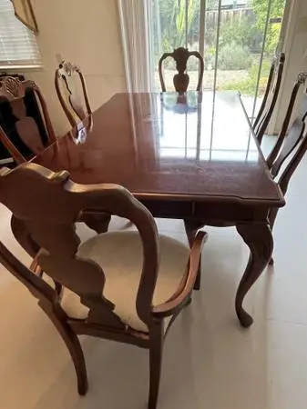 Dining Table with Six Chairs