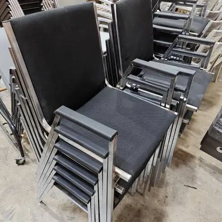 Black Upholstered Side Chairs- 20 Available
