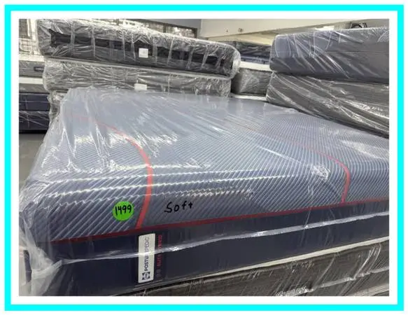 King Size Sealy Posturepedic Elite Hybrid Mattress & Boxes Bed