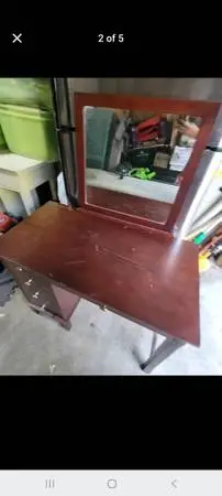 Desk & mirror
