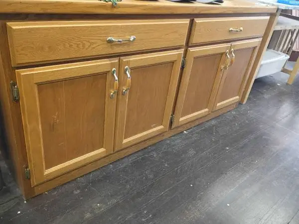 Long Blonde Cabinet and Counter Combo