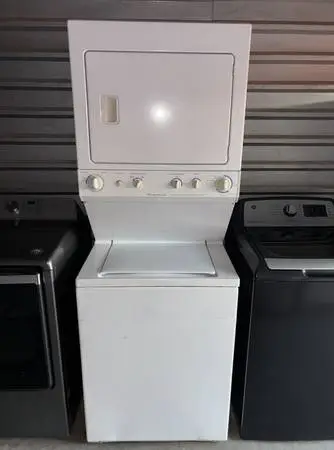 Stacked Frigidaire Washer And Electric Dryer