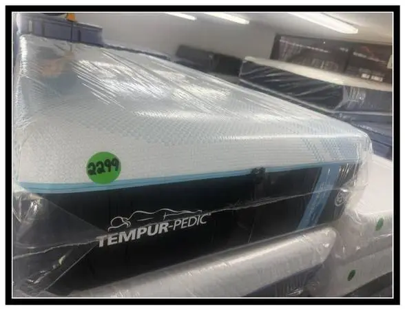 TWIN XL TEMPURPEDIC LUXEBREEZE (SOFT) MATTRESS & BOX SPRING BED
