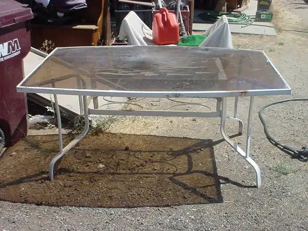 patio table rectangle shape top