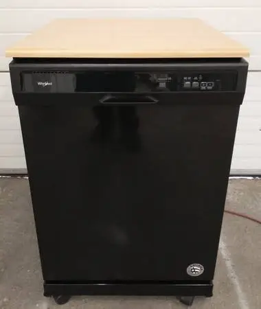 Brand New Whirlpool Black Portable Dishwasher w/ attachments