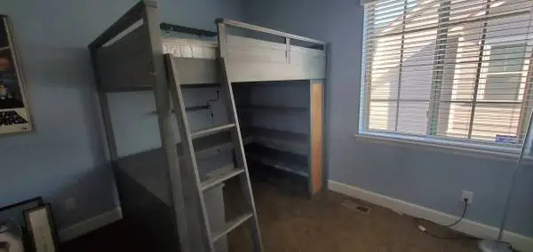 Our nest emptied, your turn - Pottery Barn Full Loft w Desk [$850] ♥