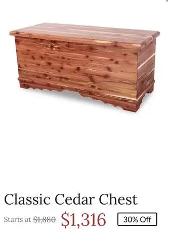 Real Cedarwood Chest by the Amish