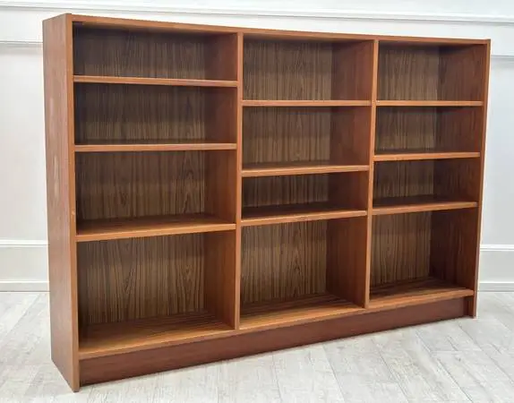 Danish Teak Bookcase Bookshelf Made in Denmark 61.5W