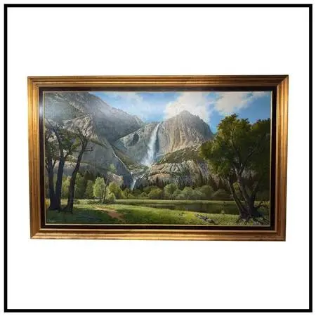 Wendell Brown Yosemite Splendor Oil Painting, Signed