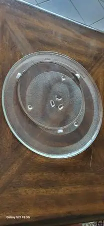 Microwave  glass plate and roller support