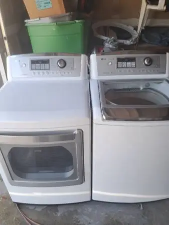 LG WASHER AND GAS DRYER CAN DELIVER